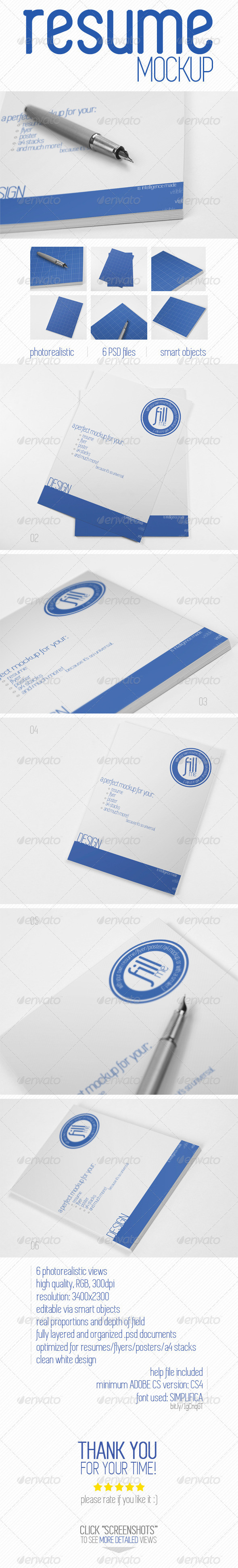 Resume graphicriver preview