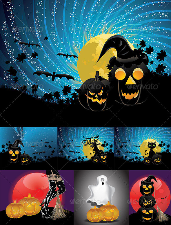 Halloween 20party 20background 20with 20pumpkins 20pw