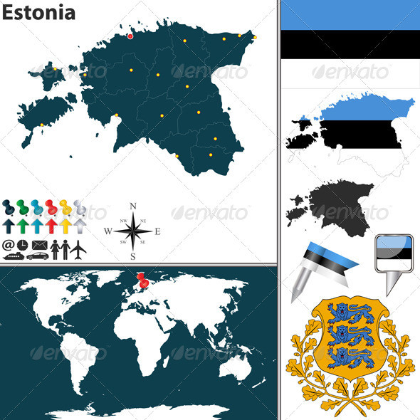 01 estonia 20map 20world