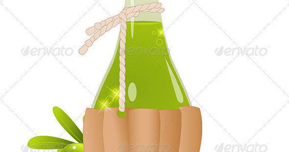 Box bottle olive oil590