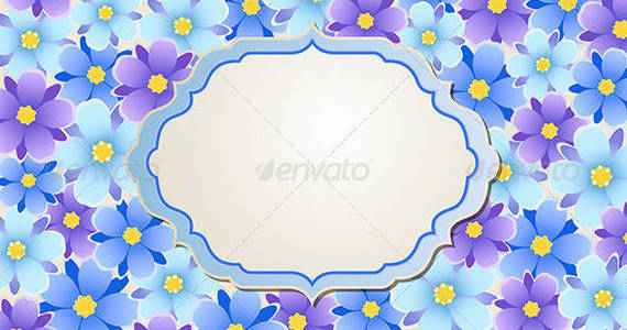 Box blue flower background590