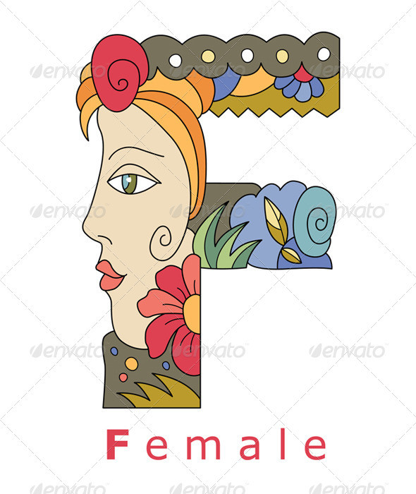 F female