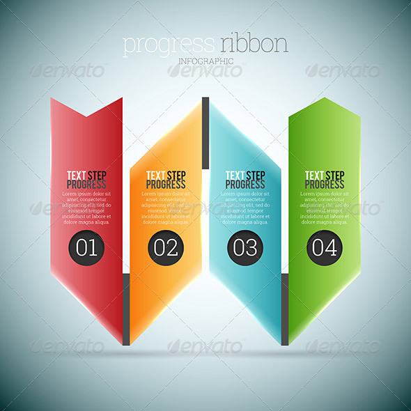 Progress 20ribbon 20infographic 20590