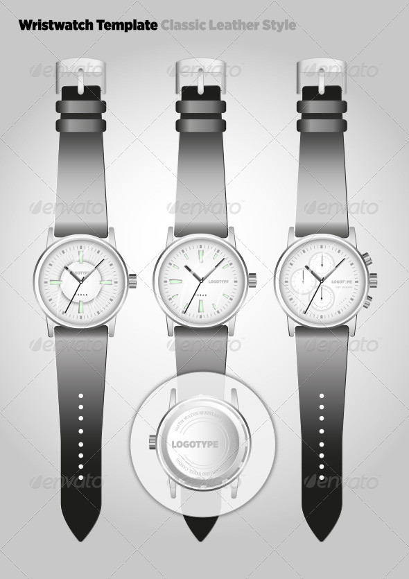 Wristwatch template preview