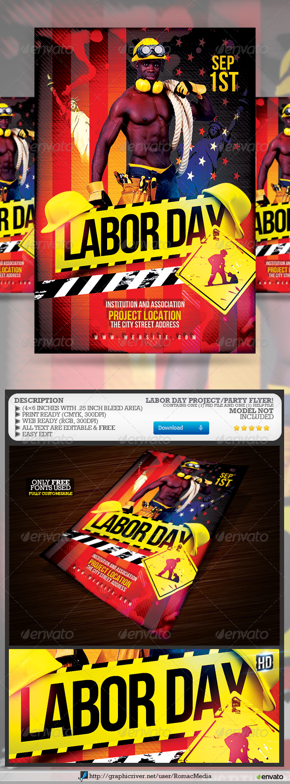 Labor 20day 20project 20flyer 20preview 20image