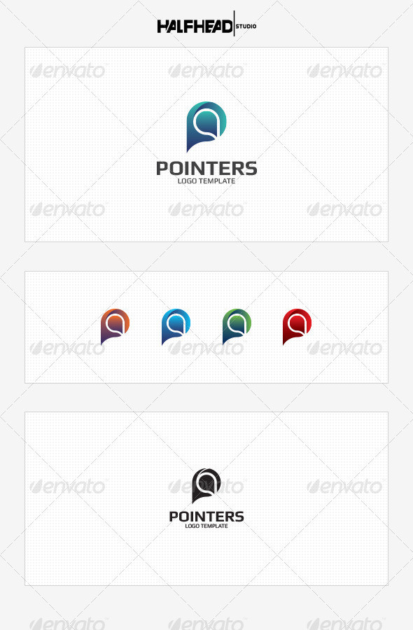 Pointers logo template preview