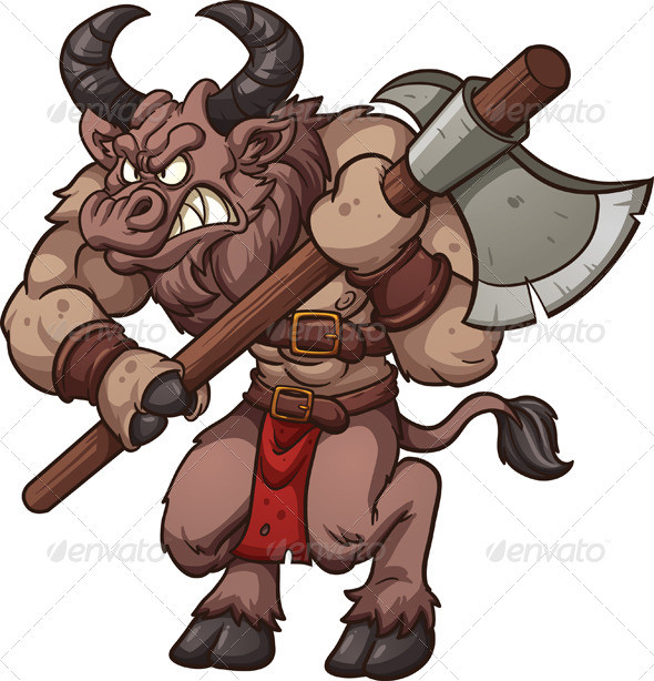 Cartoon 20minotaur