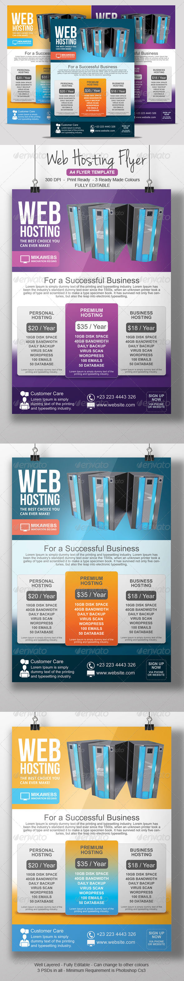 Web hosting advert