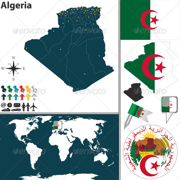 01 algeria 20map 20world