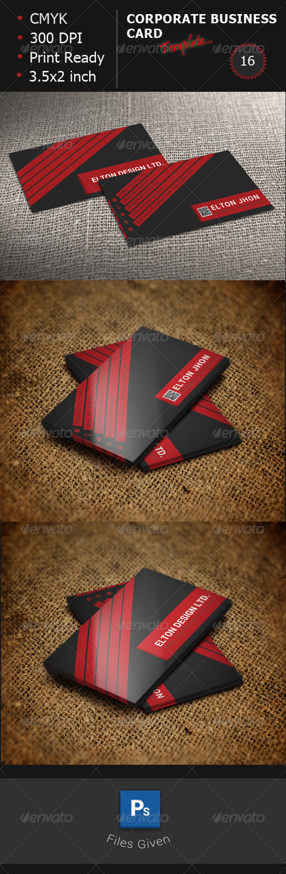 Corporate business card 16 preview