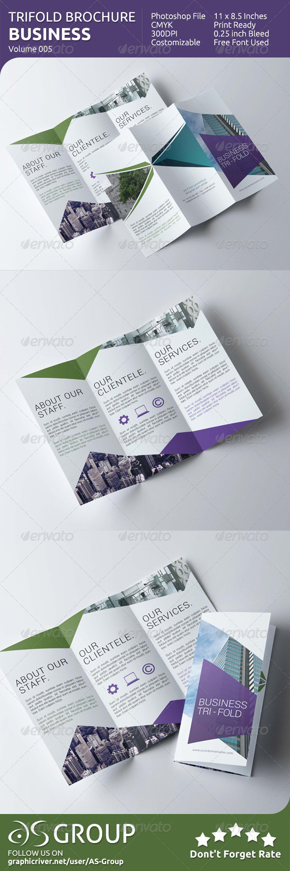 Business tri fold brochure v005 preview