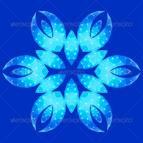 Polygonal geometric constellations flowers 05 590