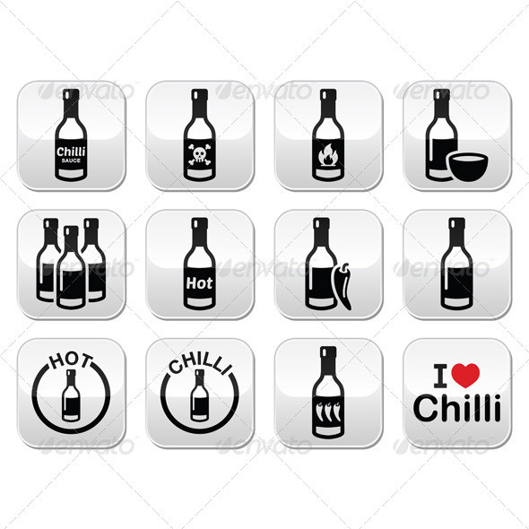 Chili sauce buttons set prev