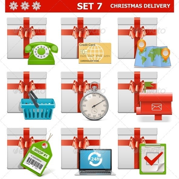 Vector 20christmas 20delivery 20set 207