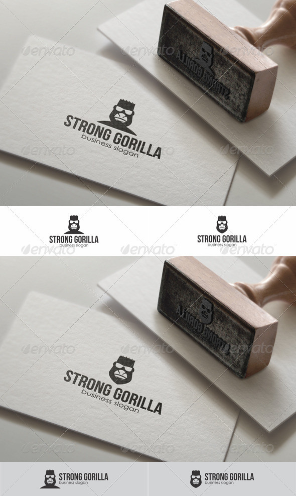 Strong 20gorilla 20head 20logo 20template 1