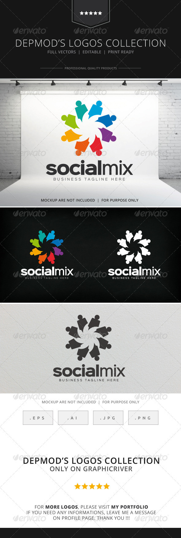 Social mix logo