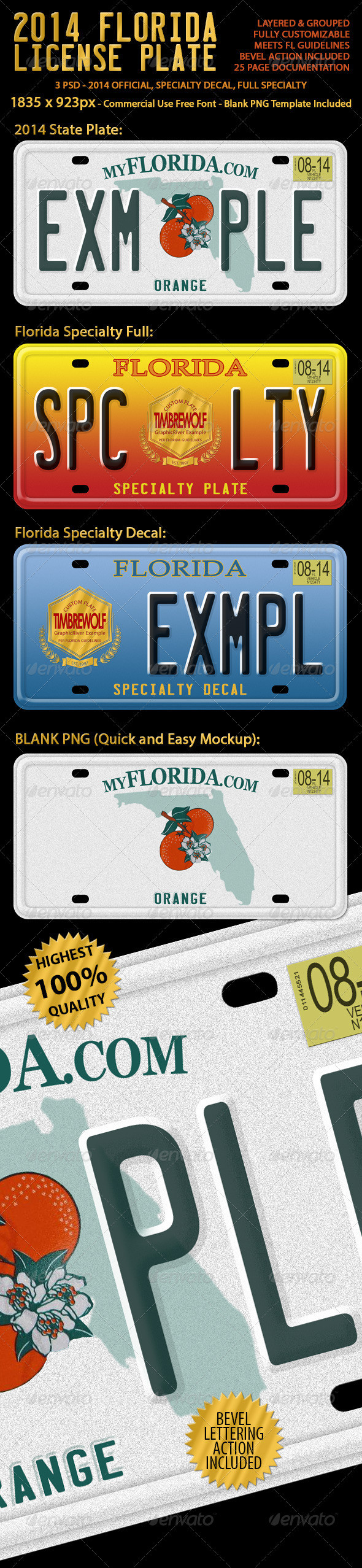 Florida plate image preview