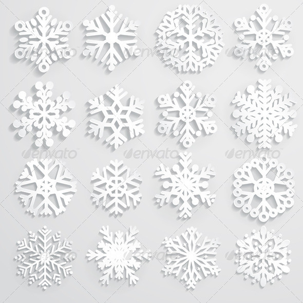 Snowflakes2 4 set p