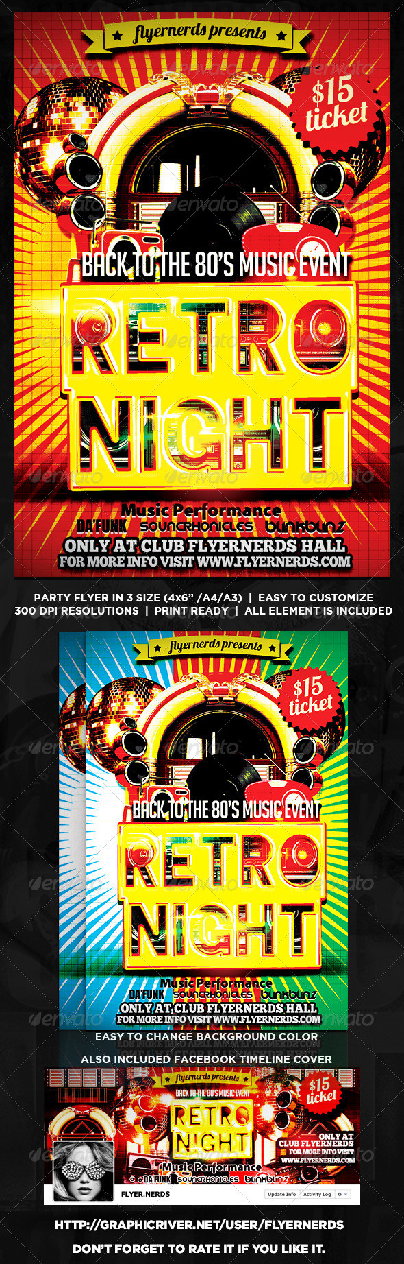 Retro 20music 20night 20flyer 20preview