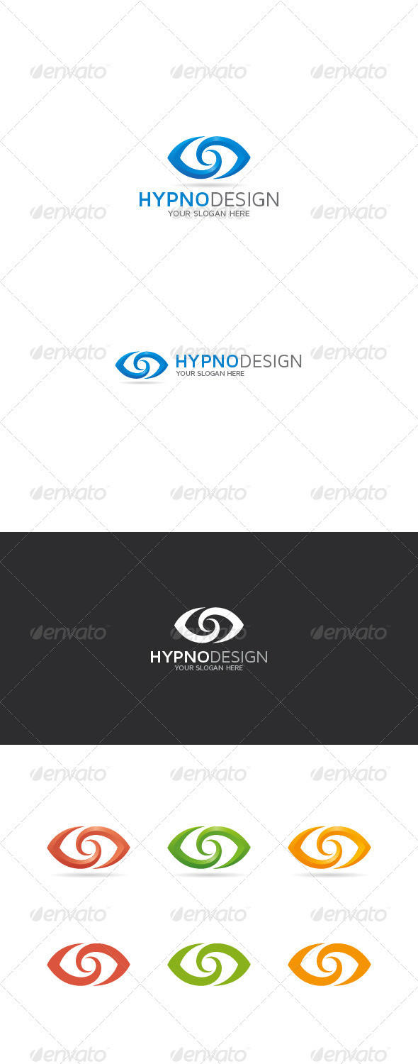 Hypnodesign abstract logo preview