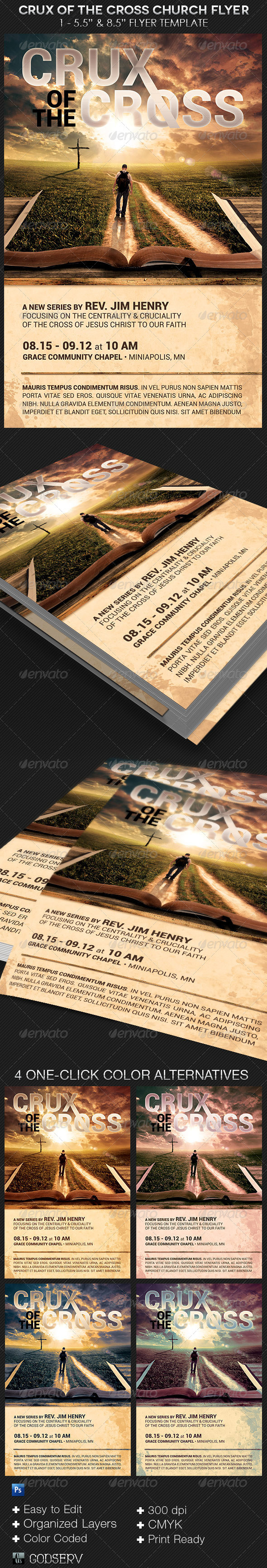 Crux of the cross  20flyer template preview