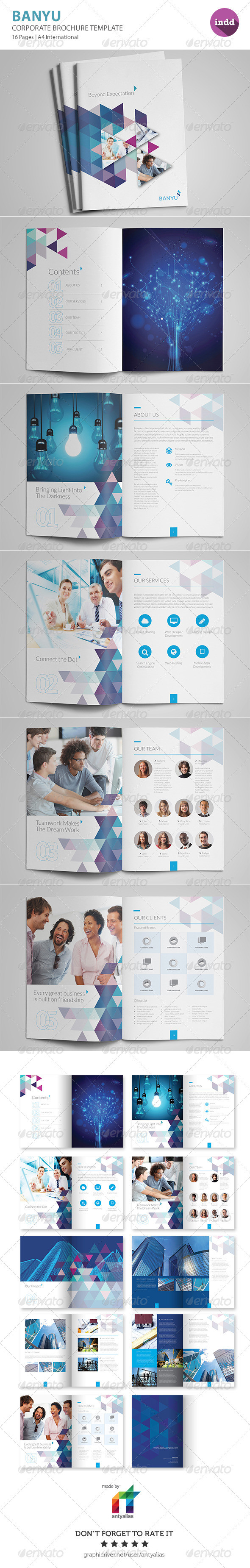 Preview banyu corporate brochure templates