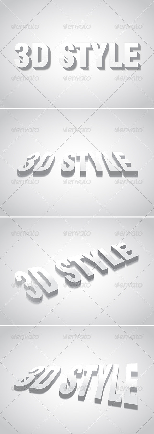 3d vector graphic styles