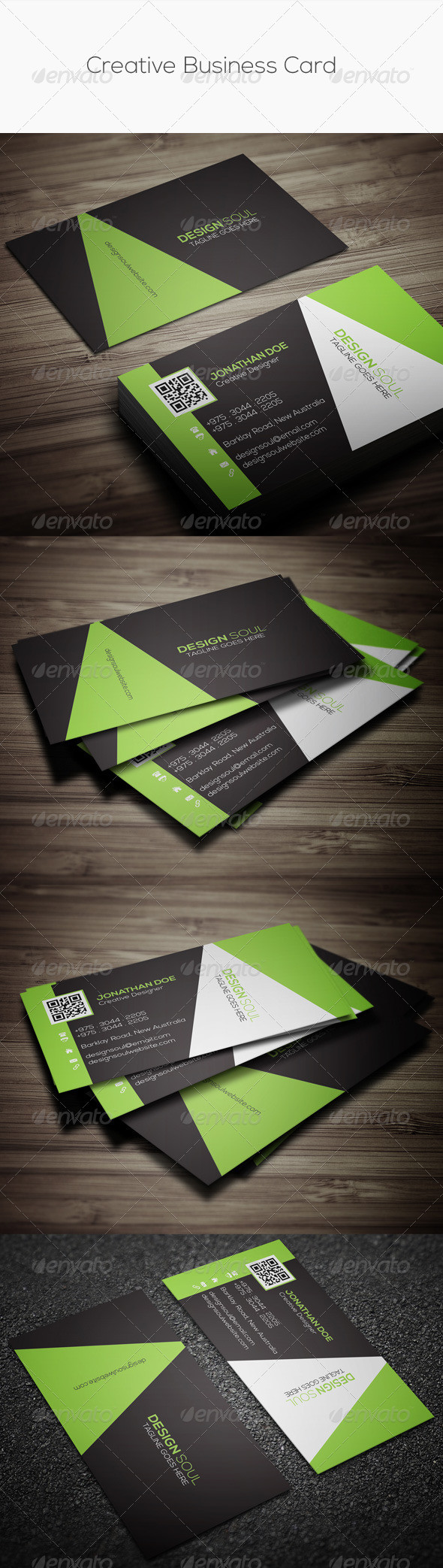 Creative business card preview