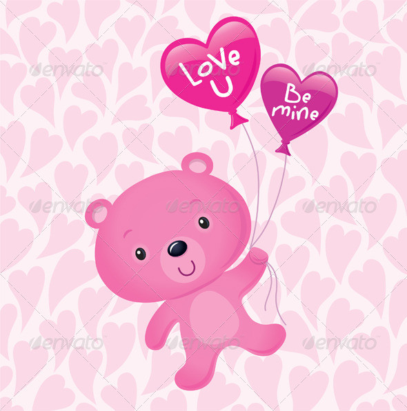 Pink valentines bearprev