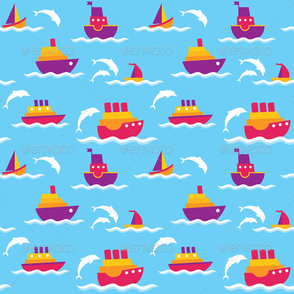 Background with boats