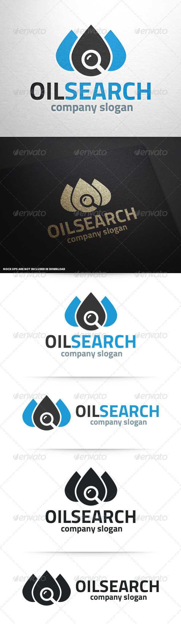 Oil search logo template