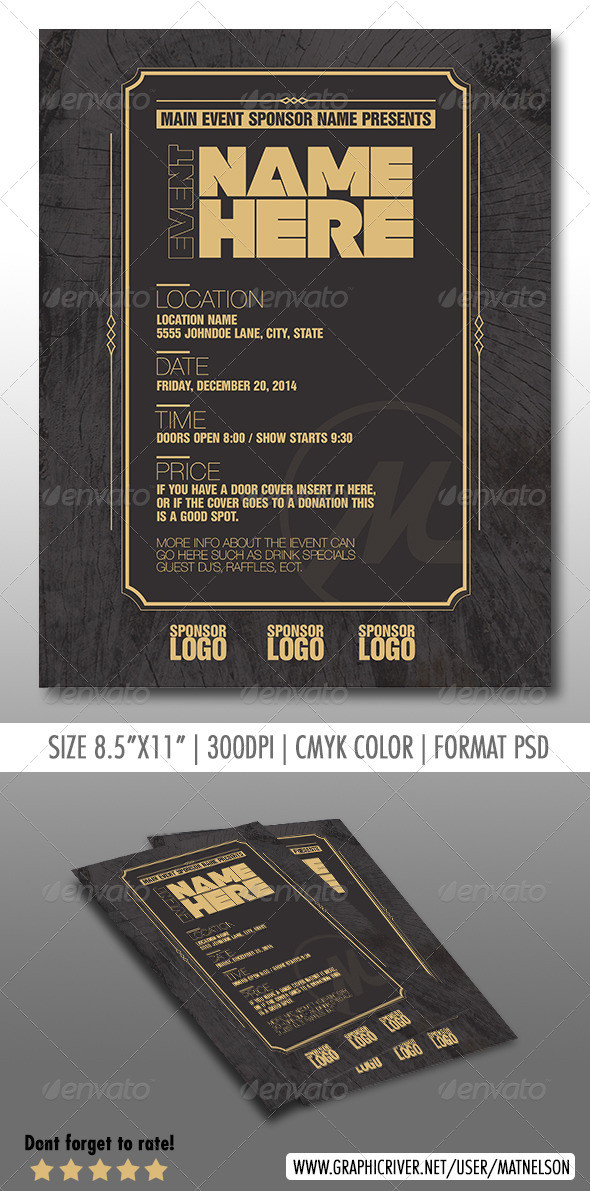 Wood poster template imageset