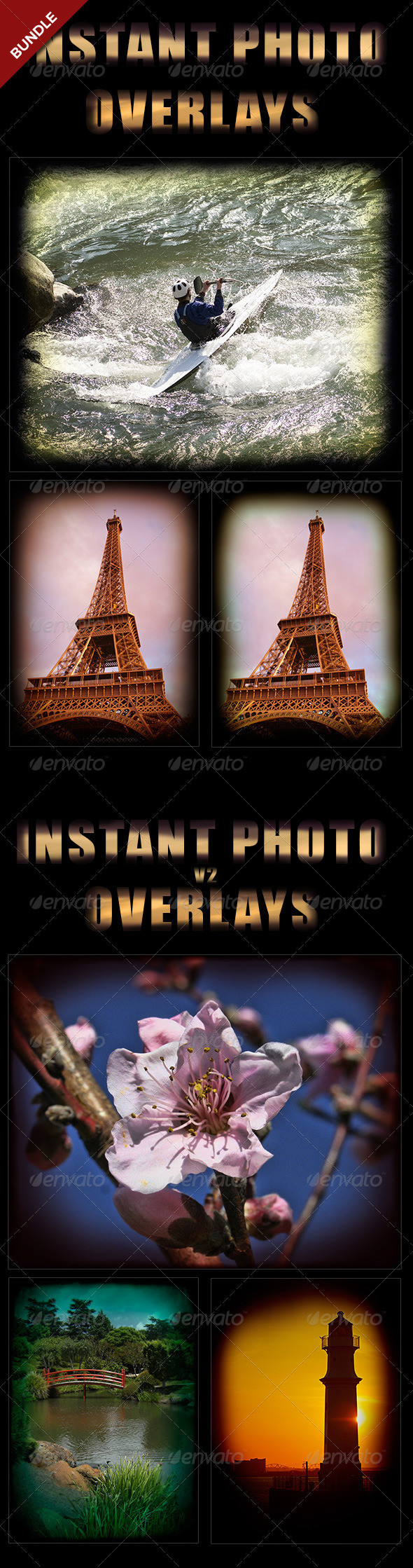 Instant photo overlays bundle cover gr