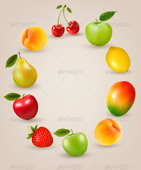 01 background with fresh fruits t