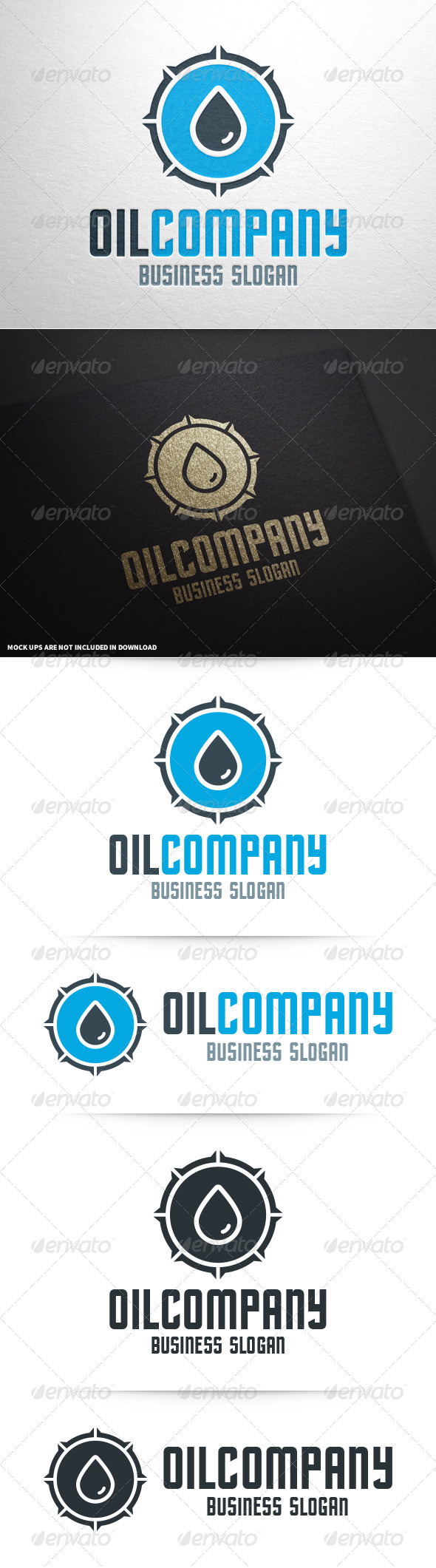 Oil company logo template