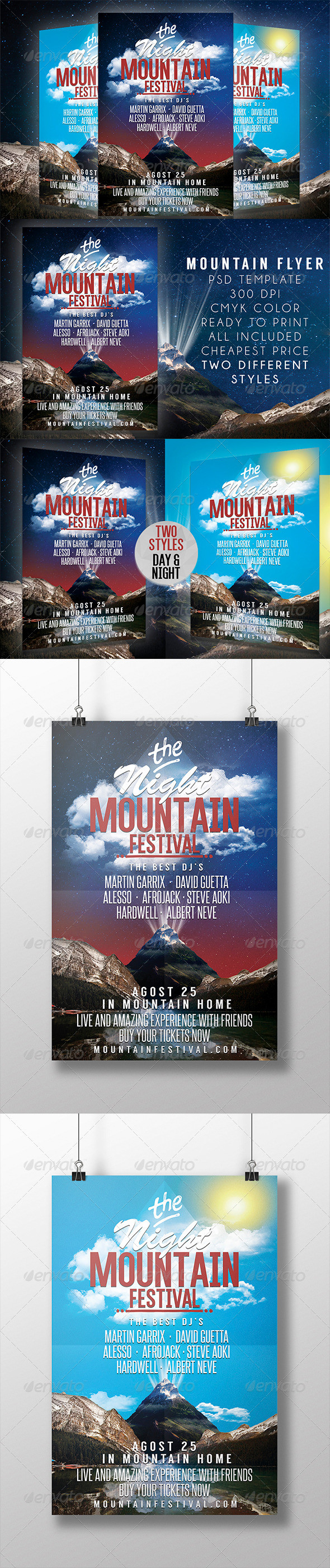 Mountain 20festival party 20flyer 20image 20preview