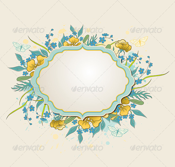 Label yellow flowers590