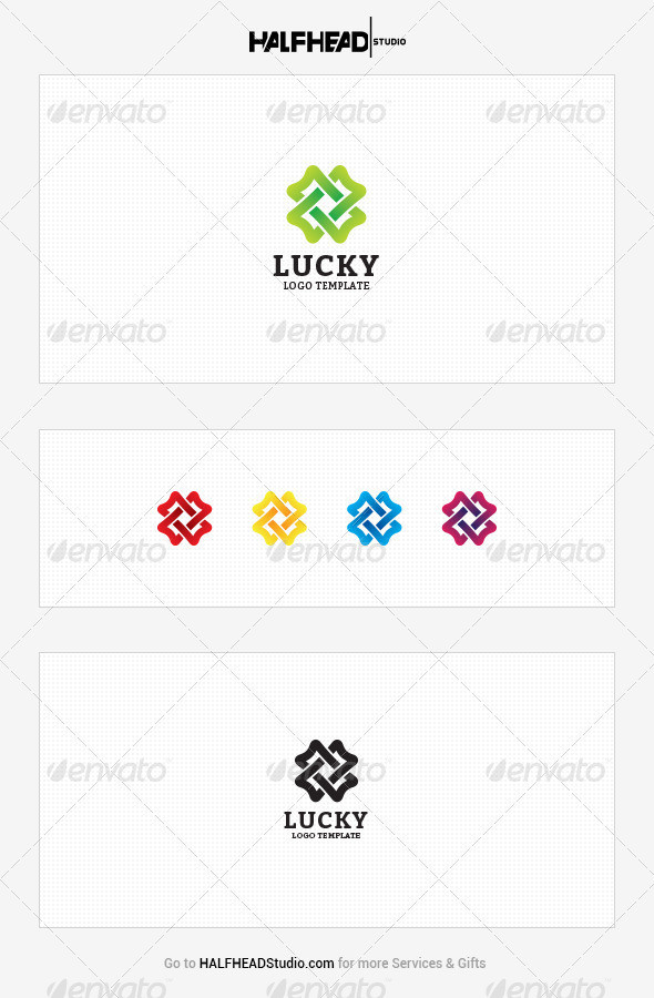 Lucky logo template preview