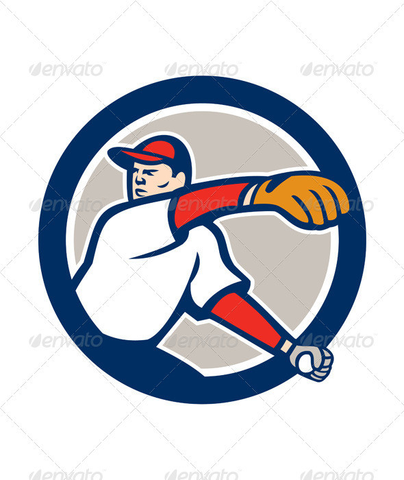 Baseball pitcher throw ball circ prvw