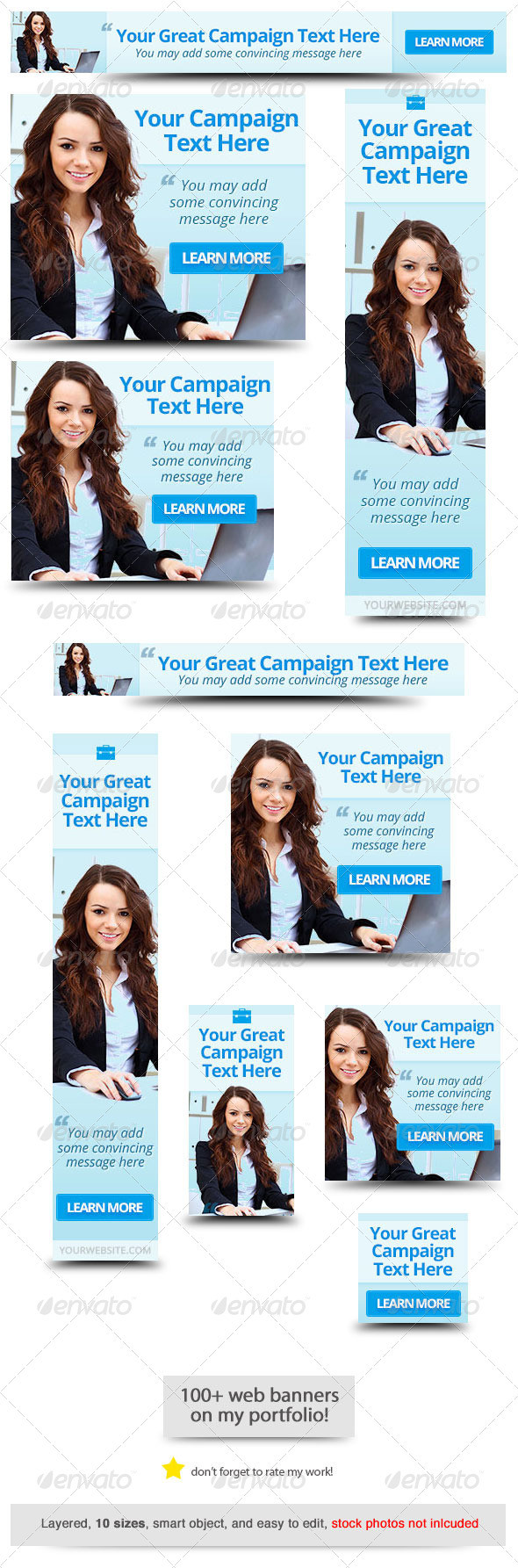 Business web banner ad