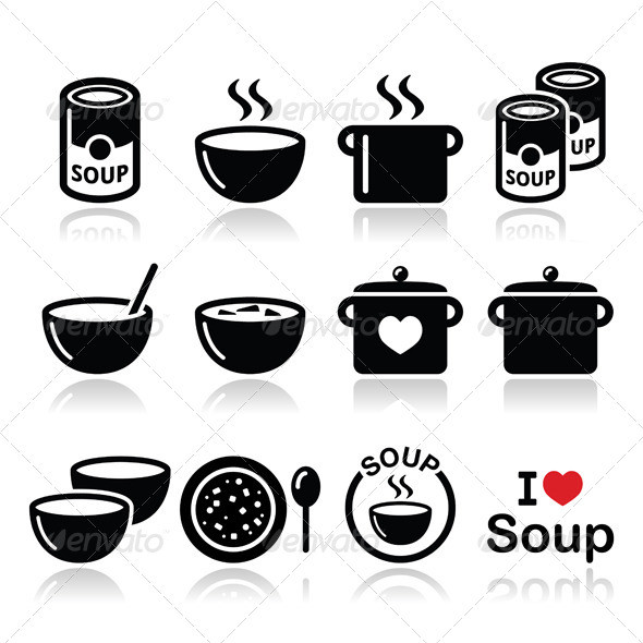 Soup icons set prev