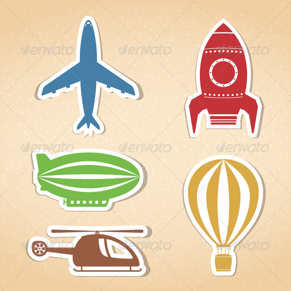 Preview air transport icons