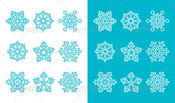 Snowflakes icons stroke colour prev