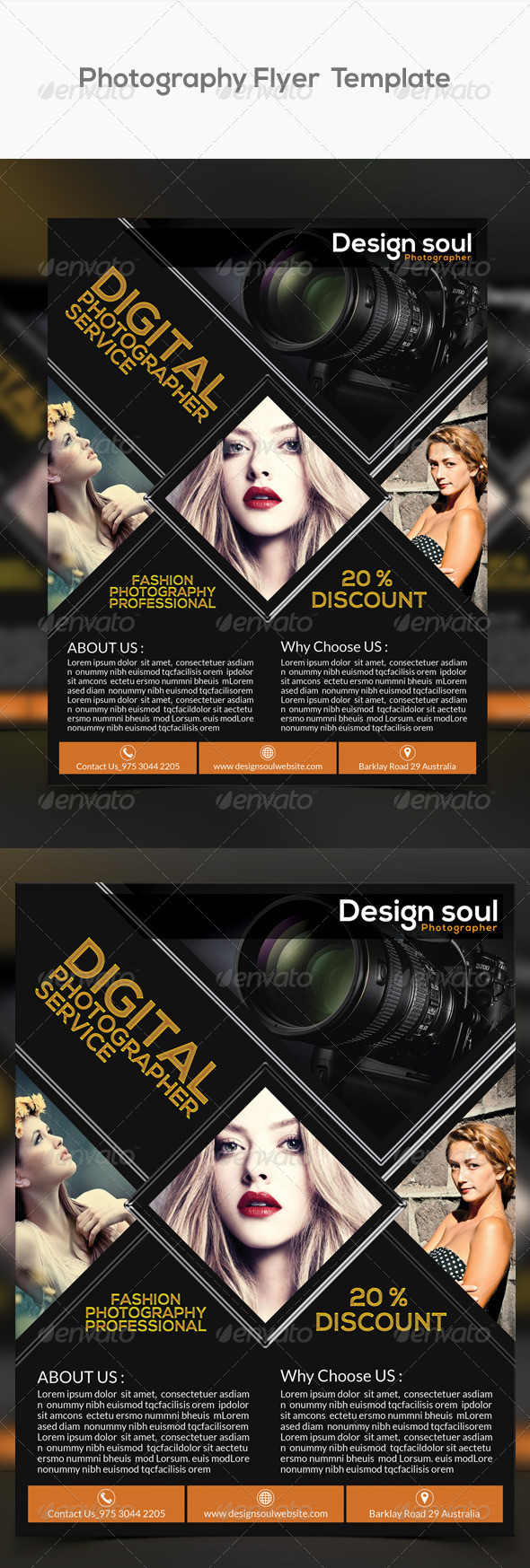 Photography flyer  template preview