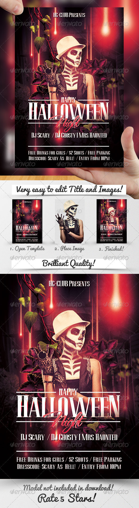 Halloween 20party 20psd 20flyer 20template 20preview