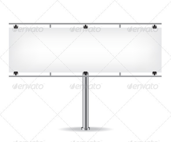 Blank 20metal 20billboard 20on 20white 20background 20590px