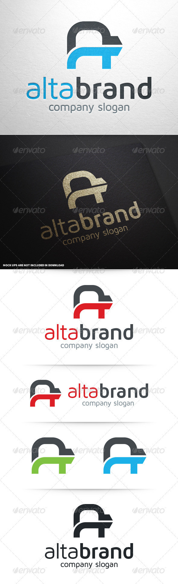 Alta brand letter a logo