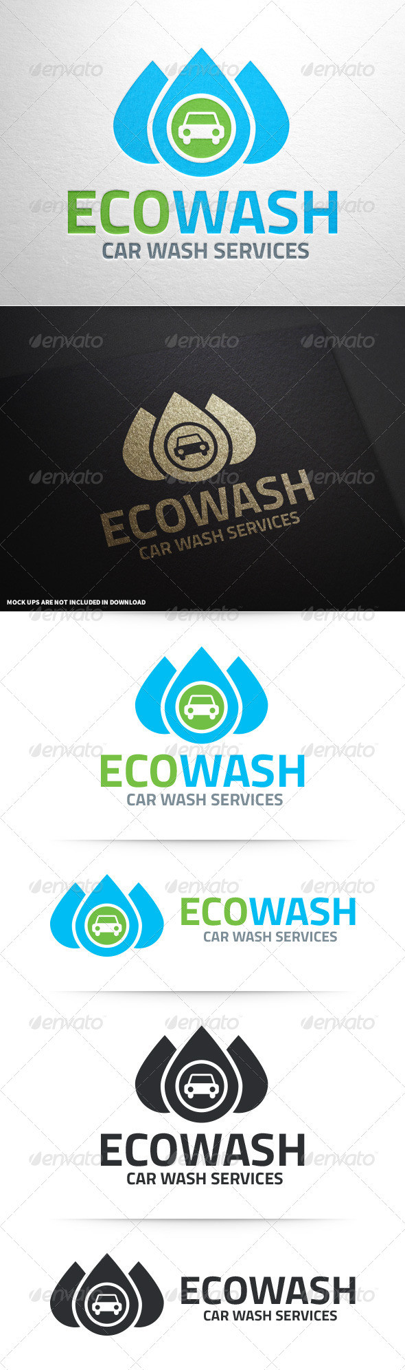 Eco car wash logo