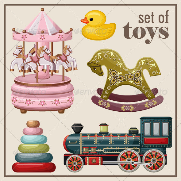 Set of vintage toys 590