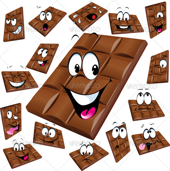 Milk 20chocolate 20cartoon 20with 20many 20expression 590